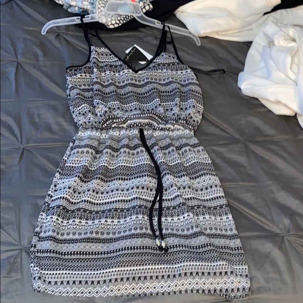 patterned short dress